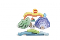 Hape természet piramis építő 24 hó+