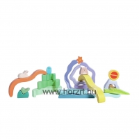 Hape természet piramis építő 24 hó+