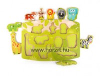 Hape Fogantyús puzzle - vadállatok 24 hó+