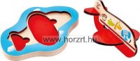 Hape Repülő puzzle 3D - 24 hó+