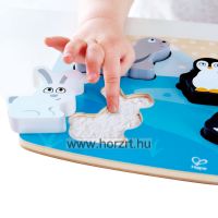 Hape Tapintós puzzle - Sarkvidéki állatok - 24 hó+