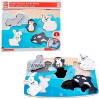 Hape Tapintós puzzle - Sarkvidéki állatok - 24 hó+