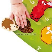 Hape Tapintós puzzle - Erdei állatok - 24 hó+