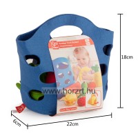 Hape textil Gyümölcsök kosárban - 18 hó+
