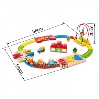 Hape Szivárvány zenélő vonatpálya - 18 hó+