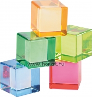 Átlátszó kockák készlete 10 darabos
