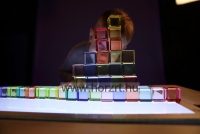 Átlátszó kockák készlete 10 darabos