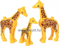 Junior építőkocka kiegészítő készlet - állatok és kerítéselemek, 100 darabos 24 hó+