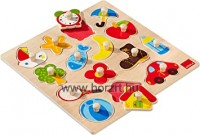 Fogantyús puzzle - Sziluett, GOULA 24 hó+