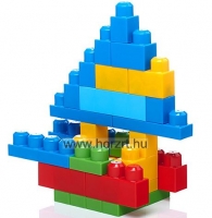 Bébi építőkocka készlet táskában, 60 db 12 hó+