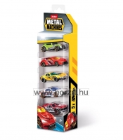 Fém kisautók 5 darabos készlet