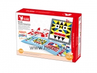 Mozaik építő alaplappal ötletfüzettel - vizuális készségfejlesztő <br> 208 db-os készlet<br>DUBIE