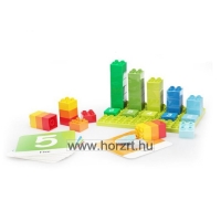 Szórakoztató számolás-építőkockák<bry 56 db-os készlet<br> DUBIE