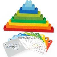 Szórakoztató számolás-építőkockák<bry 56 db-os készlet<br> DUBIE