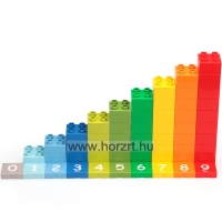 Szórakoztató számolás-építőkockák<bry 56 db-os készlet<br> DUBIE