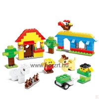 Kreatív építőkockák <br> 625 db-os kockák, kerekek  és kiegészítők készlete