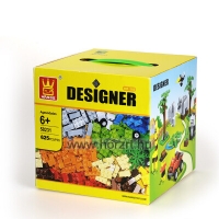 Kreatív építőkockák <br> 625 db-os kockák, kerekek  és kiegészítők készlete