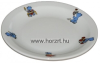 Macikás gyermek porcelán étkészlet bögrével