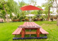 Gyermek kanadai pad-bölcsis<br>ülésmagasság 24 cm<br>asztalmagasság 44 cm