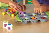 Mini Muffin - szortírozó készlet, finommotorika csipesszel