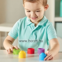 Érzelmeket kifejező, szivárványos Fidget Poppers<br>24 darabos készlet