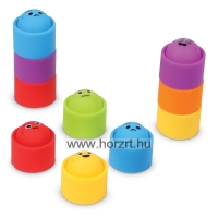 Érzelmeket kifejező, szivárványos Fidget Poppers<br>24 darabos készlet
