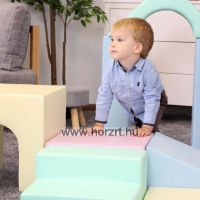 Modulkészlet kicsiknek II. világos pasztell színben - mozgásfejlesztő szivacsmodul  24 hó+