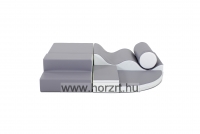 Modulkészlet kicsiknek III. szürke-fehér mozgásfejlesztő szivacsmodul  24 hó+