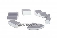 Modulkészlet kicsiknek III. szürke-fehér mozgásfejlesztő szivacsmodul  24 hó+