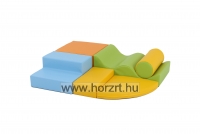 Modulkészlet kicsiknek III. - mozgásfejlesztő szivacsmodul  pasztell 24 hó+