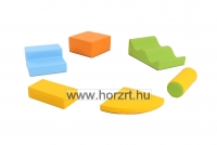 Modulkészlet kicsiknek III. - mozgásfejlesztő szivacsmodul  pasztell 24 hó+