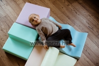 Modulkészlet kicsiknek III. világos pasztell- mozgásfejlesztő szivacsmodul  24 hó+