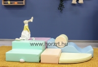 Modulkészlet kicsiknek III. világos pasztell- mozgásfejlesztő szivacsmodul  24 hó+