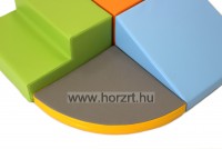 Modul készlet kicsiknek pasztell színben - mozgásfejlesztő szivacsmodul  24 hó+