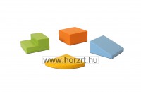 Modul készlet kicsiknek pasztell színben - mozgásfejlesztő szivacsmodul  24 hó+