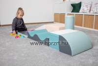 Modulkészlet kicsiknek VI. világos pasztell - mozgásfejlesztő szivacsmodul  24 hó+