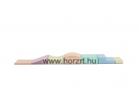 Modulkészlet kicsiknek VII. világos pasztell - mozgásfejlesztő szivacsmodul  24 hó+