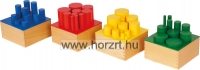 Montessori Színes hengerek