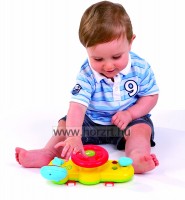 Bébi autó műszerfallal hanggal és fénnyel 6 hó+