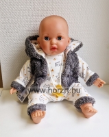 Panni baba - lány, kopasz, 40 cm 24 hó+
