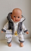 Panni baba - lány, kopasz, 40 cm 24 hó+
