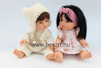 Lány baba - hajas, fürdethető,<br>37 cm 24 hó+
