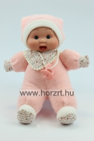 Gyömi baba - rózsaszín ruhában, 26 cm 24 hó+