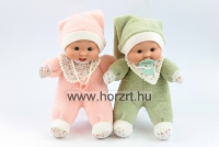 Gyömi baba - rózsaszín ruhában, 26 cm 24 hó+