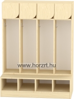 Komfort gyermeköltöző 4 fős -juhar