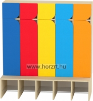 Ajtó -kicsi Komfort gyermeköltözőhöz, 23,9x25,6 cm - íves, narancs