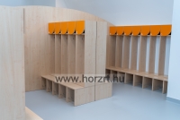 Ajtó -kicsi Komfort gyermeköltözőhöz, 23,9x25,6 cm - íves, narancs