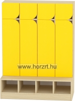 Ajtó -nagy Komfort gyermeköltözőhöz, 80,3x25,6 cm - íves, sárga