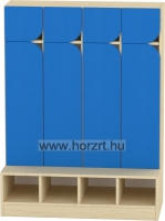 Ajtó -nagy Komfort gyermeköltözőhöz, 80,3x25,6 cm - íves, sötétkék