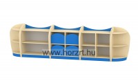 Marci polcos, nyitott kisszekrény, juhar-kék<br>82x38x86 cm
